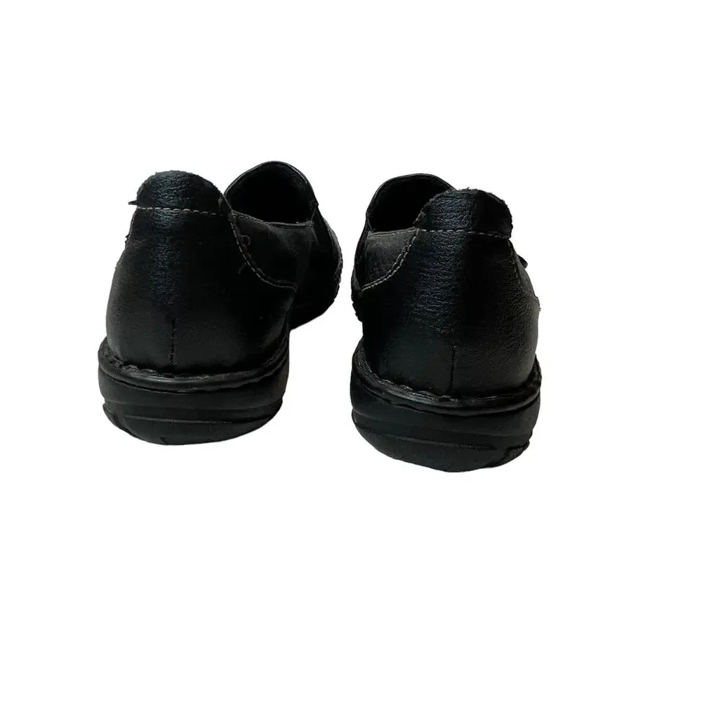 GH Bass & Co. Black Leather Loafer Bradshaw 9W Wide Slip on Shoe